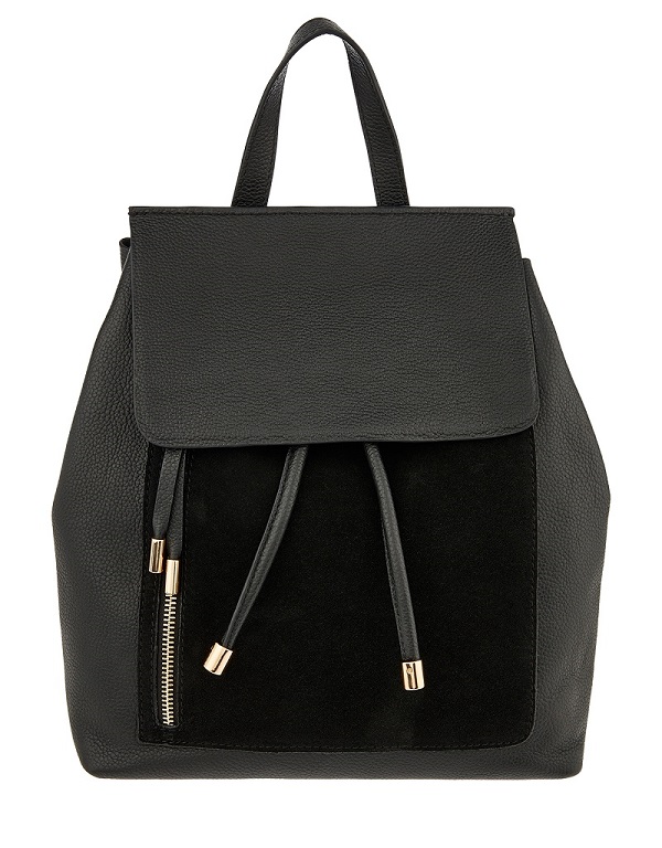 A black rucksack from Accessorize