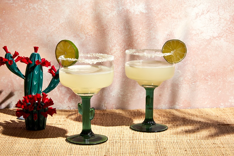 Two margarita cocktails